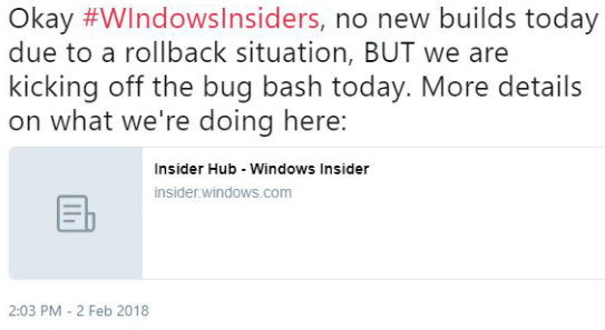 今天無Windows 10 RS4新版推送，Bug大掃除繼續(xù)