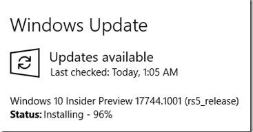 使用Timeline時(shí)應(yīng)用崩潰可修復(fù)，Windows 10 Build 17744發(fā)布