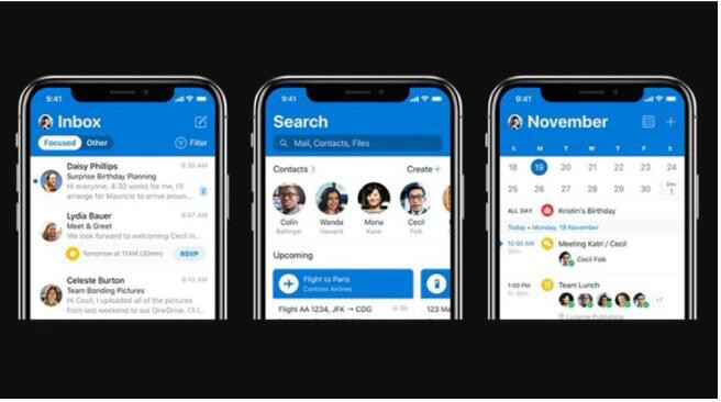 微軟Outlook iOS版更新：全新UI設計，體驗大提升