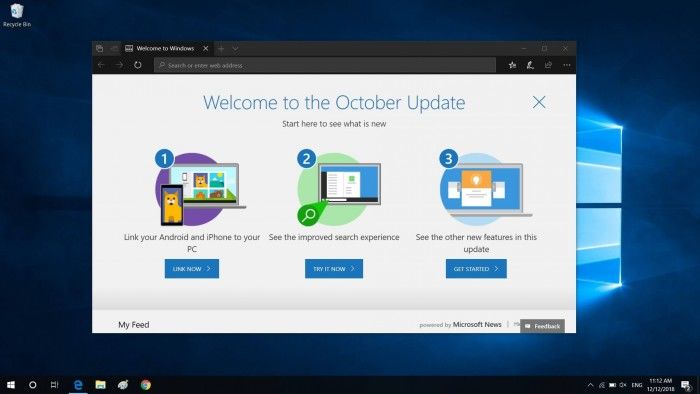 微軟開(kāi)始向更多用戶推送Windows 10十月更新